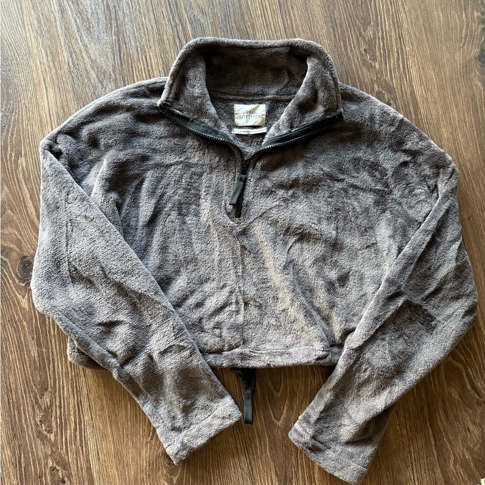 Urban Outfitters Quarter-Zip Fleece Pullover